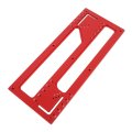 Cabinet Door Embedded Handle Slotting Template Aluminum Alloy Semi Circular Router Bit Stable Clamp