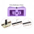 Uxcell Plastic Straight Slide Potentiometer Flat Push Knob Insert Shaft 4x2mm Purple Black 10pcs