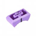 Uxcell Plastic Straight Slide Potentiometer Flat Push Knob Insert Shaft 4x2mm Purple Black 10pcs