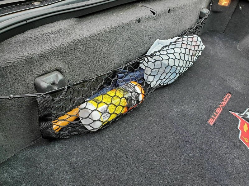 Trunk Organizer For Chevrolet Corvette C6 2005-2013 Mesh R Cargo Net Sedans A Nylon Netting A Coupe Only