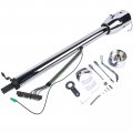 32 Chrome Stainless Steel Automatic Column Shift Tilt Steering No Key A 9 Bolt Style Wheel Adapter 