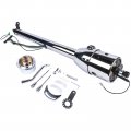 32 Chrome Stainless Steel Automatic Column Shift Tilt Steering No Key A 9 Bolt Style Wheel Adapter