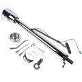 32 Chrome Stainless Steel Automatic Column Shift Tilt Steering No Key A 9 Bolt Style Wheel Adapter