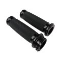 25mm 1 Black Handle Bar Grips Motorcycle Hand Handlebar Universal Replacement For 1999 Harley-davidson Electra Glide Efi Flhti 