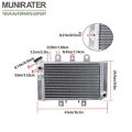 Aluminum Radiator Replacement For Predator 2003-2004 500 2005-2006 500le 2007