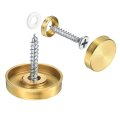 16 Pcs Screw Covers Caps 304 Stainless Steel Mirror Screws Decorative Cover Nails Fasteners For Sign Advertising Hardware 