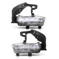 G-plus Led Drl Daytime Running Light Driving Fog Lamp Left Driver Right Passenger Side Pair Compatible With Toyota Highlander 