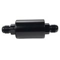 Dewhel Black Anodized Aluminum Fuel Filter An6 6 An Male Inlet Outlet 