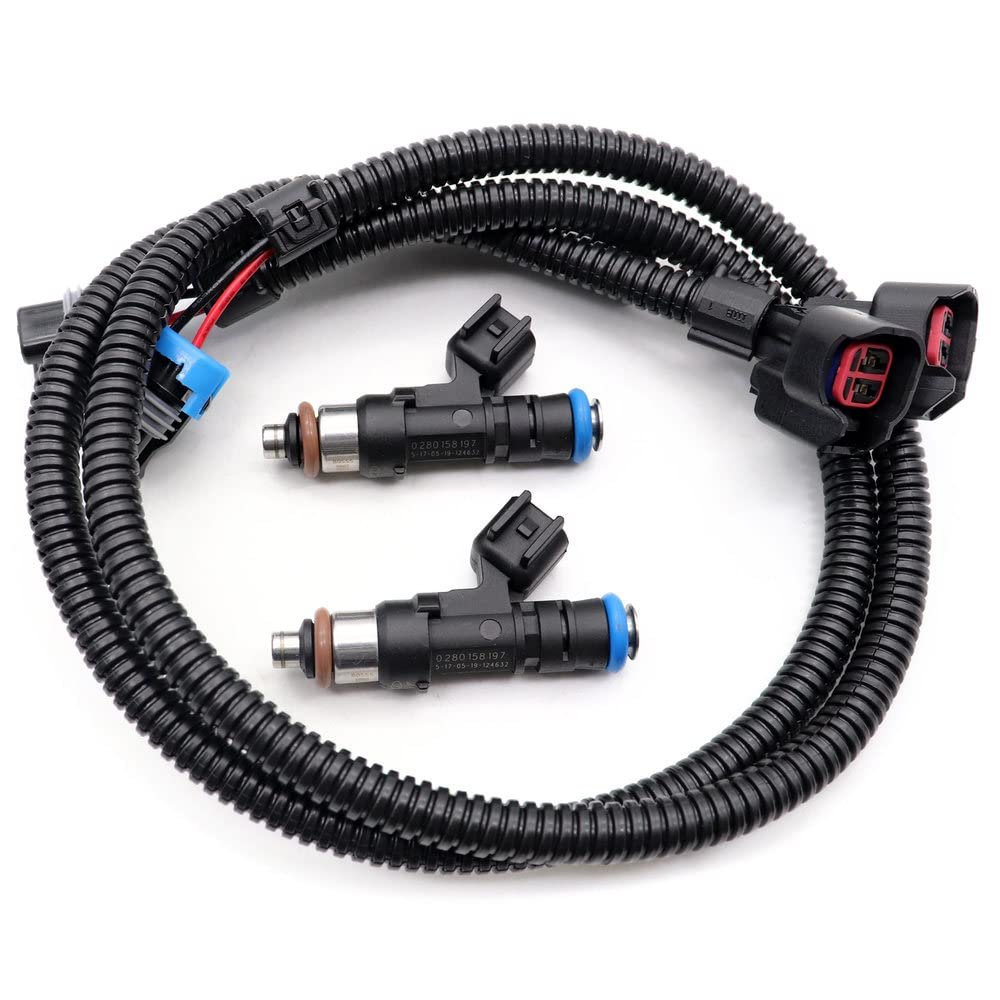 2pcs Fuel Injector Harness Set Fit For Polaris Ranger Xp Crew Rzr 800 2011-2017