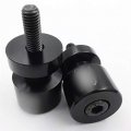 Httmt Mt221-005- Black Swingarm Spools Gsxr Engraved Logo 8mm Thread Compatible With Suzuki Gsx-r 1000 2001-2012 Gsxr 600
