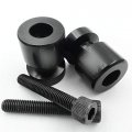 Httmt Mt221-005- Black Swingarm Spools Gsxr Engraved Logo 8mm Thread Compatible With Suzuki Gsx-r 1000 2001-2012 Gsxr 600