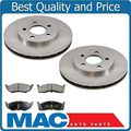 96-00 Caravan 2 4 3 0 14 Inch Rims W 10 Frt Disc Brake Rotor Pads 3pc 
