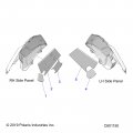 Polaris Snowmobile Side Panel Kit Left Genuine Oem Part Qty 1