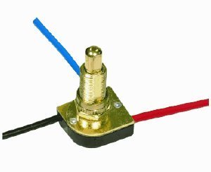 Satco Br Finish 3 Way Push Switch 5 8 Bushing 6 Lds Model Number 80-1130-sat