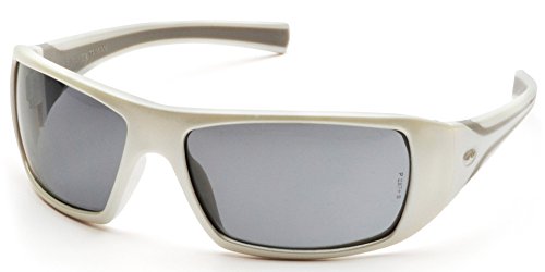 Pyramex Goliath Safety Eyewear White Frame Grey Lens