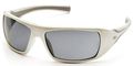 Pyramex Goliath Safety Eyewear White Frame Grey Lens 