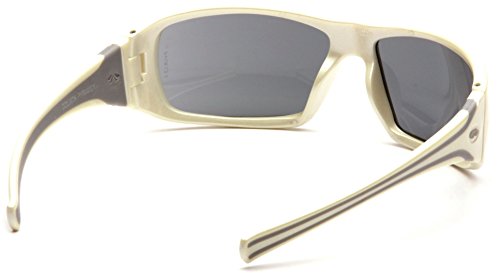 Pyramex Goliath Safety Eyewear White Frame Grey Lens