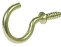The Hillman Group 851848 1 2-inch Solid Brass Cup Hook 