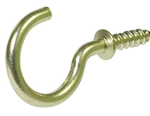 The Hillman Group 851848 1 2-inch Solid Brass Cup Hook