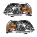 Headlights Headlamps Left Right Pair Set For 05-06 Mazda Tribute 