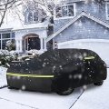 Waterproof Car Cover For 2014 2023 Subaru Wrx 6 Layer All Weather Protection With Zipper Door Snow Rain Dust Hail Shield Black 