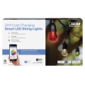 Feit Electric 24 12pc Light Color Changing Smart Wifi String Lights With Scheduling Features And Works Alexa Google Assistant