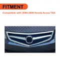 Ecotric Front Grille Bumper Compatible With 2006-2008 Honda Acura Tsx W O Emblem Replacement For Ac1200112 71121seca02za
