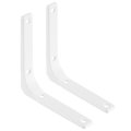 2pcs Floating Shelf Brackets 5 X Inch Heavy Duty Wall Supports Steel Joint Angle For Wood Shelves Cabinets Countertop Support 