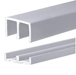 Crl Plastic Track And Upper Guide For 1 2 Sliding Panels 6 Ft Long