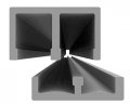 Crl Plastic Track And Upper Guide For 1 2 Sliding Panels 6 Ft Long