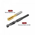 Uxcell Metric Tap M16 X 5mm Pitch H2 Right Hand Thread 14 Drill Bit Hss 9341 Black Oxide With 1 2 Inch Straight Reduced Shank