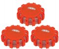 Performance Tool W2383 Led Road Flares Roadside Emergency Pack W Bag 5 Modes 12 Super Bright Leds Per Flare 
