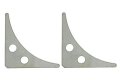 Ruffstuff Specialties R1164 Pair Steel Reinforcement Gusset 4 2 Hole 90-degree 