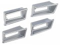 Auto Krafters Compatible Replacement For Marker Lamp Bezels Set Of 4 Left-hand Right-hand Front And Rear 1970-77 Maverick Comet