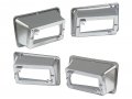 Auto Krafters Compatible Replacement For Marker Lamp Bezels Set Of 4 Left-hand Right-hand Front And Rear 1970-77 Maverick Comet