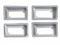 Auto Krafters Compatible Replacement For Marker Lamp Bezels Set Of 4 Left-hand Right-hand Front And Rear 1970-77 Maverick Comet