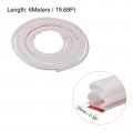 Uxcell Weather Stripping Door Seal 6 Meters X 10mm 15mm Self Adhesive Rubber Strip For 12-14mm Gap Window And Soundproofing