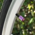 First Christmas As Grandma Grandpa 2024 Santa Mrs Claus Motorcycle Bicycle Bike Tire Rim Wheel Aluminum Valve Stem Caps Purple 