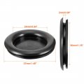 Uxcell Wire Protector Oil Resistant Armature Rubber Grommets 30mm Mounting Dia 30pcs Black