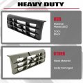 Hecasa Front Grille Compatible With 1992-1997 Ford Bronco F-150 F-250 Hd F-350 Replacement For Fo1200172 F6tz8200aaa 104-01450a