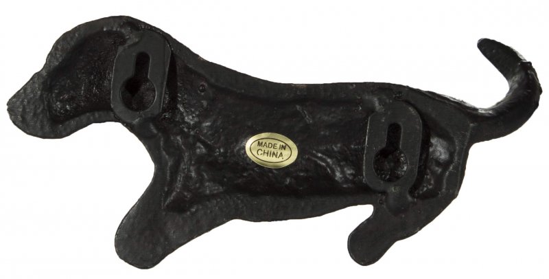 Midwest-cbk Cast Iron Dog Shaped Wall Hook In Choice Of Pose Laying