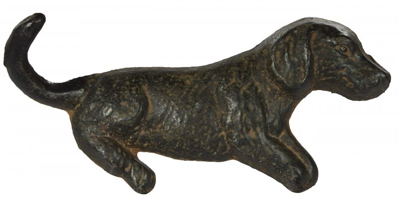 Midwest-cbk Cast Iron Dog Shaped Wall Hook In Choice Of Pose Laying