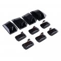 10x Top Side Marker Cab Roof Lamps Abs Housing Smoked Lens Front Rear Bulbs Shell Compatible With 2003-2009 Hummer H2 And 05-09