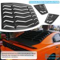 Bonbo Rear Side Window Louver Fits For Dodge Charger 2011-2023 Sxt Gt Rt Scat Pack Scat Widebody Srt Hellcat In Gt Lambo Style