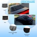 Bonbo Rear Side Window Louver Fits For Dodge Charger 2011-2023 Sxt Gt Rt Scat Pack Scat Widebody Srt Hellcat In Gt Lambo Style