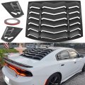 Bonbo Rear Side Window Louver Fits For Dodge Charger 2011-2023 Sxt Gt Rt Scat Pack Scat Widebody Srt Hellcat In Gt Lambo Style
