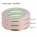 Uxcell Double-sided Conductive Tape Copper Foil Adhesive 4mm 5mm 8mm X 30m 98 4ft For Guitar Emi Shielding Crafts Electrical