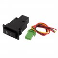 Uxcell Dc 12v Panel Mount Latching Red Pilot 4 Wire Fog Light Switch