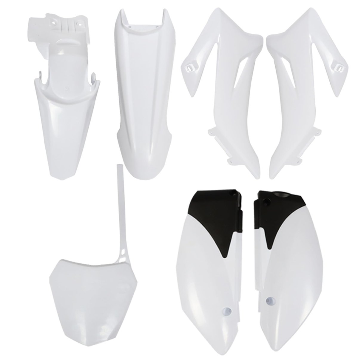 White Mudguard Fairing Cover Kit Replacement For Ttr110e Ttr 110 Pit Bike And Dirt Abs Plastic Body Panel Set With Front Rear