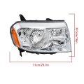 Right Side Headlight Assembly Chrome Housing Replacement For Pilot 2009 2010 2011 33100szaa01 Ho2519125